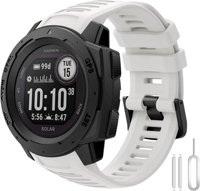 Armband Garmin Instinct 2, Silikon Weiches Armbänder 22mm Ersatzarmband Sport Armband für Garmin Ins