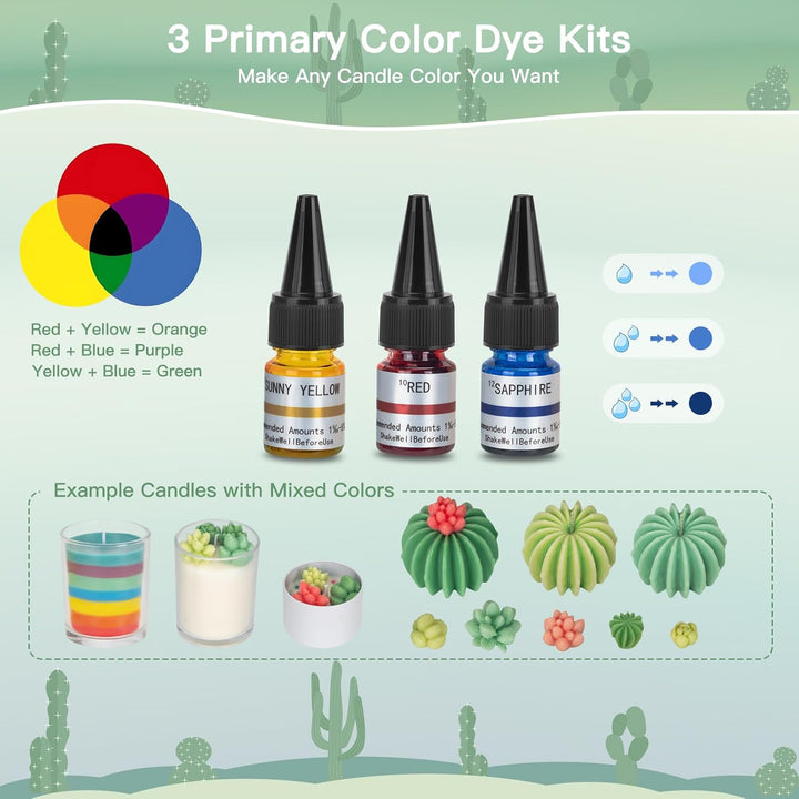 ZEROMX Kerzen Selber Machen Set, 1200g Sojawachs DIY Kerzenherstellung Kit für Erwachsene Anfänger E