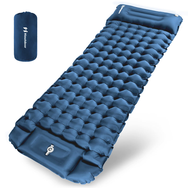 Hioutdoor Isomatte 10CM Camping Ultraleicht Aufblasbare Mit Fusspresse Pumpe Für Outdoor Wandern Str
