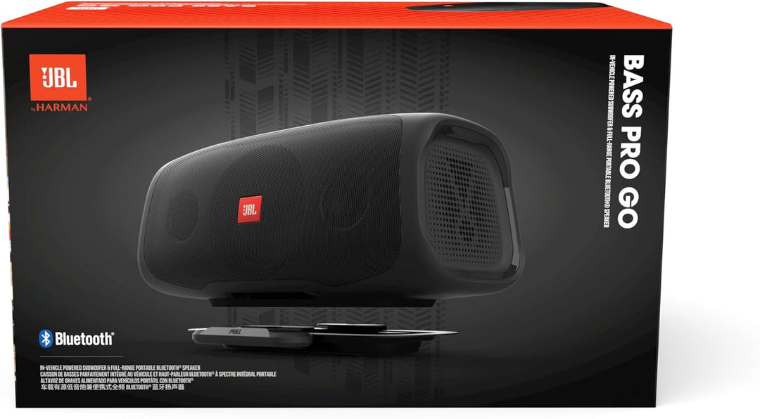 JBL BASSPRO Go - 2 in 1: Aktiv Subwoofer Auto und 200 Watt Bluetooth Party Lautsprecher in einem - E