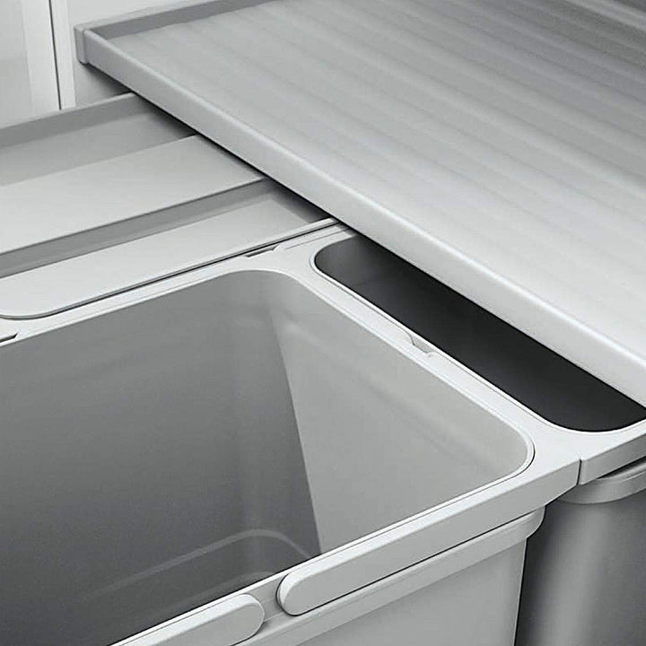 Ninka eins2vier Deckelplatte 5279.13 + Deckelführungsleiste 5279.11 für Korpusbreite 600 mm alugrau,