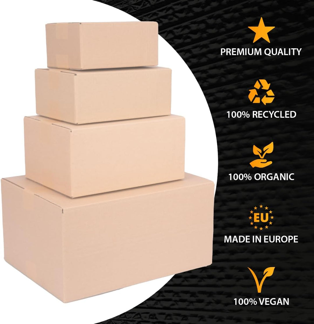 10 Verpacking Faltkartons 650x350x370mm braun KK 130 2 wellig rechteckige Versandkartons | DHL 5 Kg
