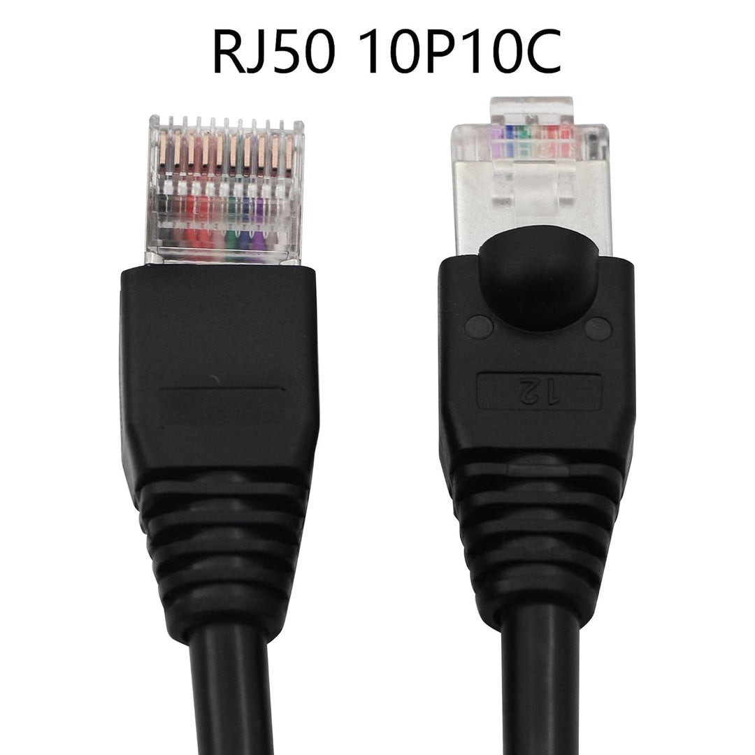 QIANRENON RJ50 10P10C Datenscankabel, Barcode-Scannerkabel, Cat 5E 26AWG geschirmt, für Barcode-Scan