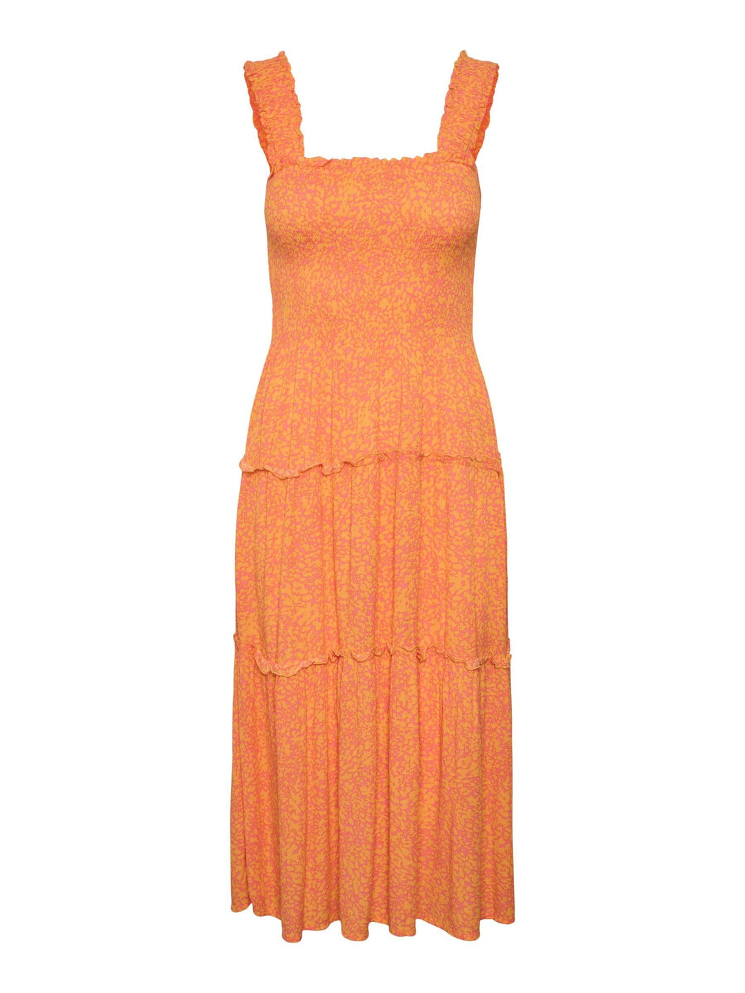 VERO MODA Female Kleid VMMENNY Langes Kleid | Dress L Georgia Peach, L Georgia Peach