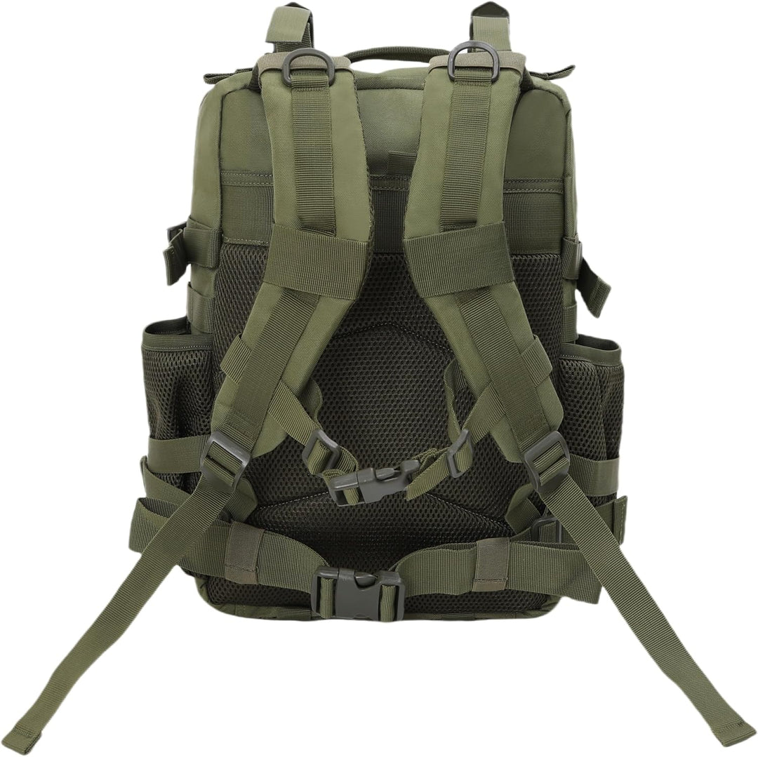 FALKENSTEJN Rucksack für Freizeit Outdooraktivitäten Schule Arbeit Multifunktionsrucksack Army 25/30