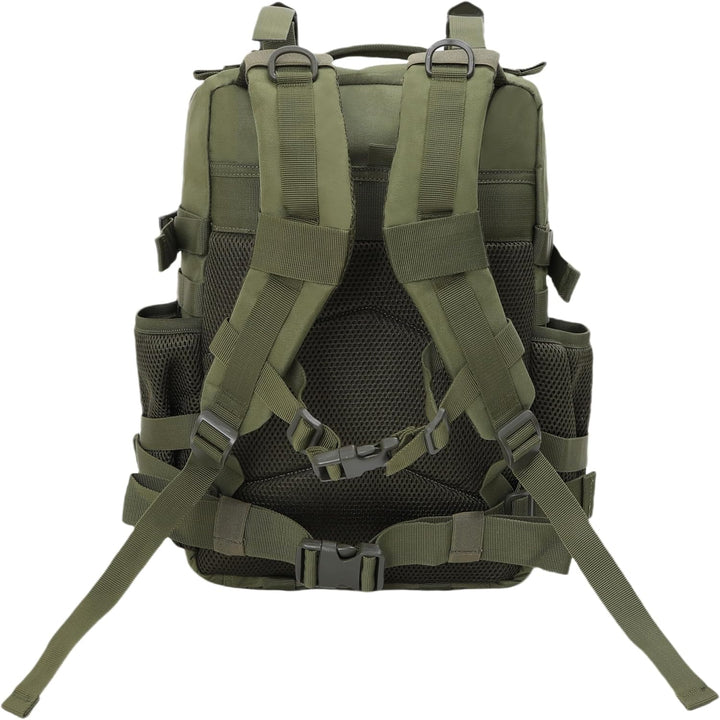 FALKENSTEJN Rucksack für Freizeit Outdooraktivitäten Schule Arbeit Multifunktionsrucksack Army 25/30