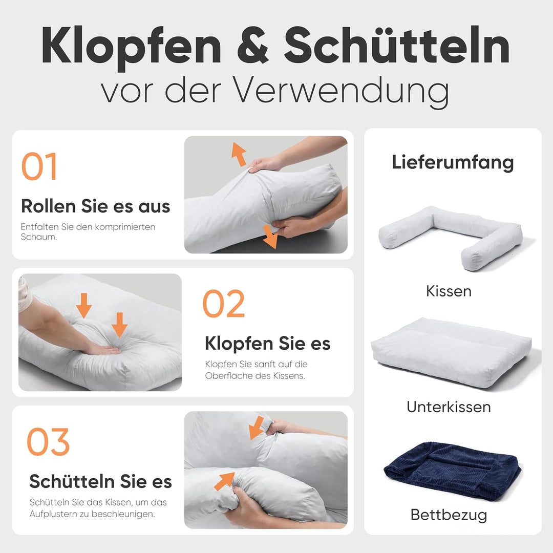 FUKUMARU Katzensofa Bett, Corduroy Gemütliches Katzenbett für drinnen mit abnehmbarem waschbarem Bez