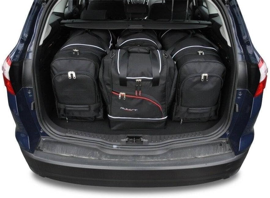 KJUST Kofferraumtaschen 4 stk kompatibel mit FORD FOCUS KOMBI III 2011-2018