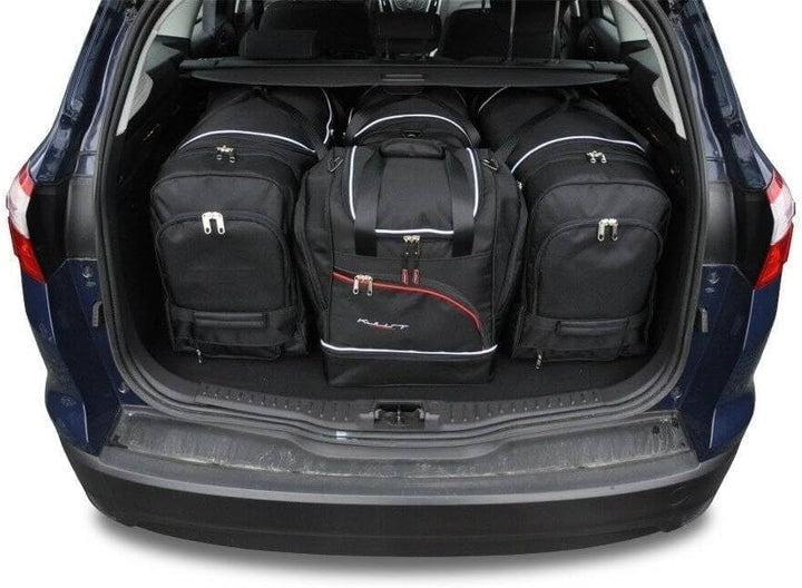 KJUST Kofferraumtaschen 4 stk kompatibel mit FORD FOCUS KOMBI III 2011-2018