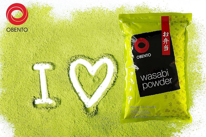 Obento Wasabi Meerretichpulver, 1000 gramm (Packung mit 2) Wasabi 1 kg (2er Pack), Wasabi 1 kg (2er