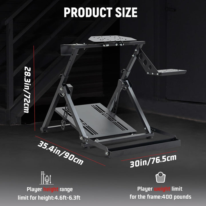 Dardoo X Frame Racing Wheel Stand Faltbare Passform für Logitech G25 G27 G29 G920, für Thrustmaster