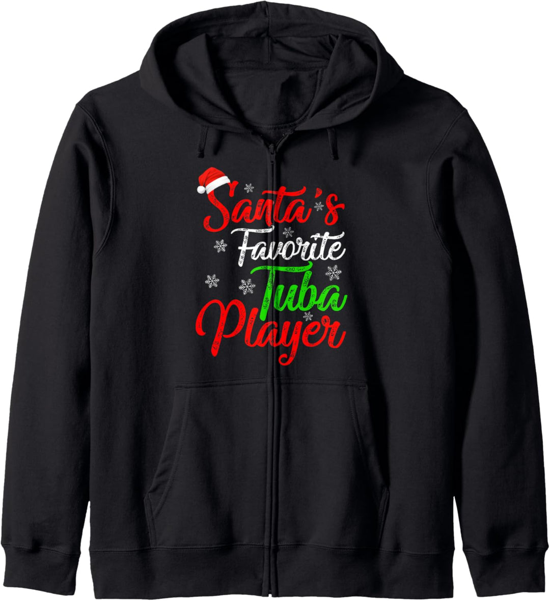 Lustiger Weihnachtsmann-Tuba-Spieler Weihnachten Kapuzenjacke
