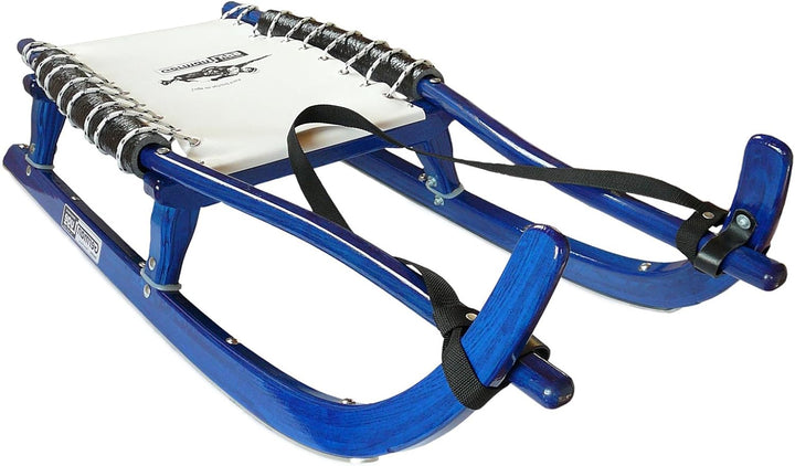 Freizeitrodel German Luge 120D blau Lenkriemen aus Gurtband