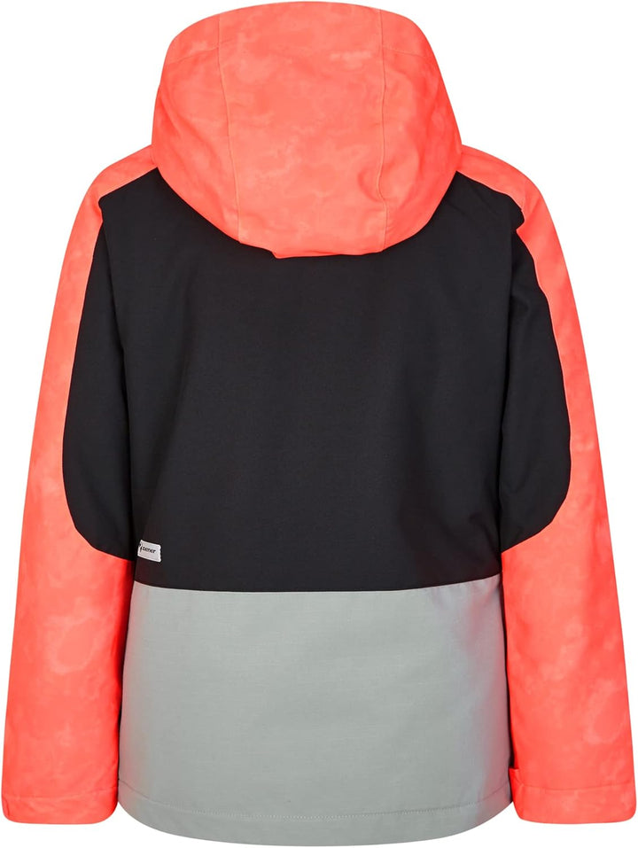 Ziener Mädchen Amely Ski-Jacke, Winter-Jacke | wasserdicht, winddicht, warm (1er Pack) 104 tie dye h