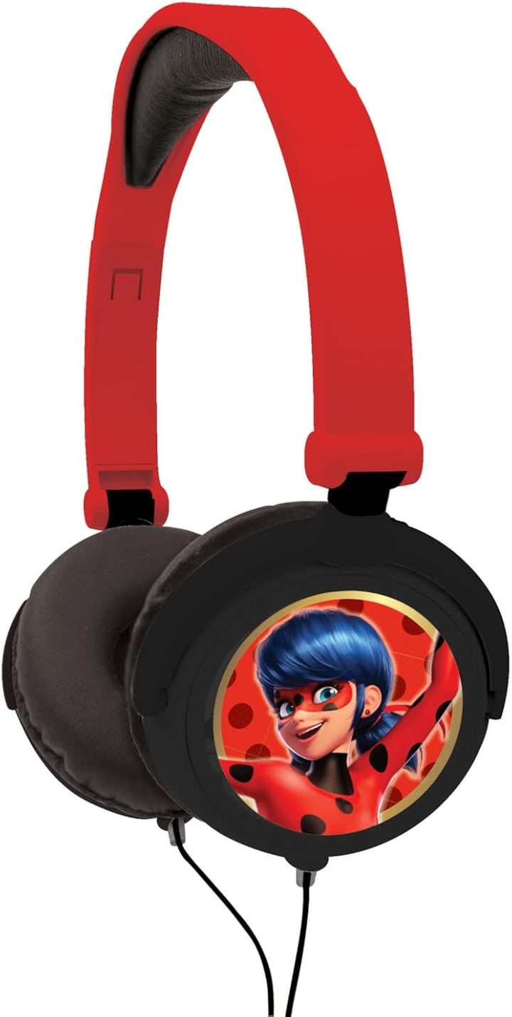 Lexibook, Miraculous Ladybug Cat Noir, Stereo-Kopfhörer, kindersichere Lautstärke, klappbar und vers