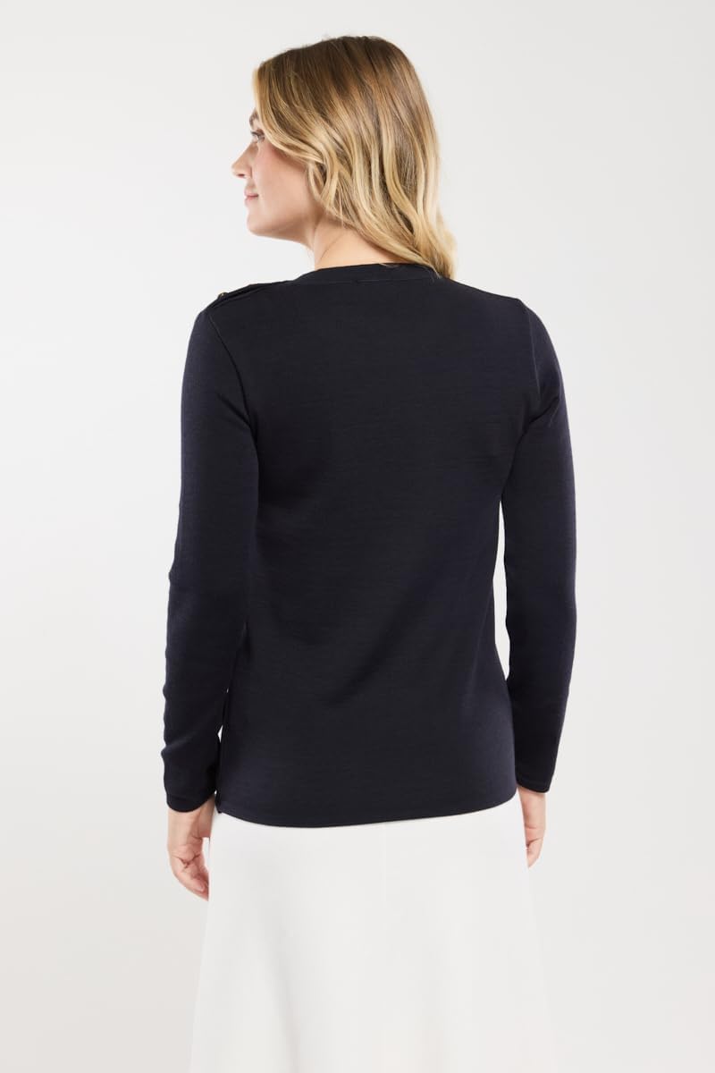 Armor Lux Damen Pull Marin uray Homme Pullover, Blau (D85 Rich Navy D85), 42 (Herstellergrösse: 4)