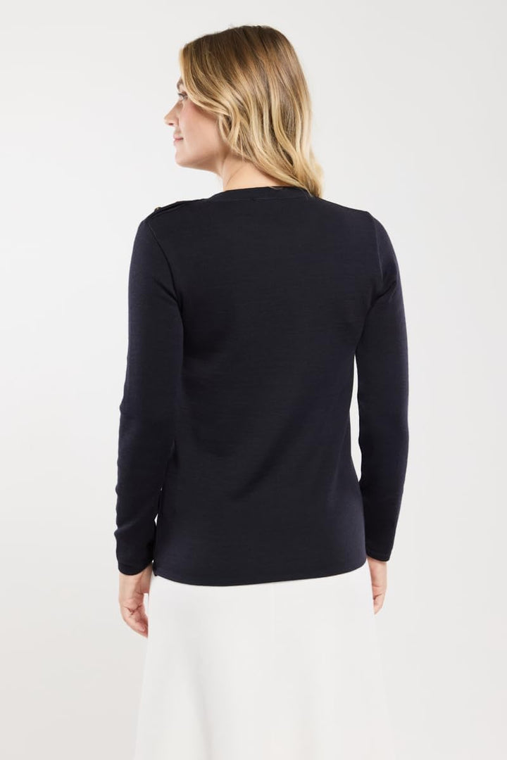Armor Lux Damen Pull Marin uray Homme Pullover, Blau (D85 Rich Navy D85), 42 (Herstellergrösse: 4)
