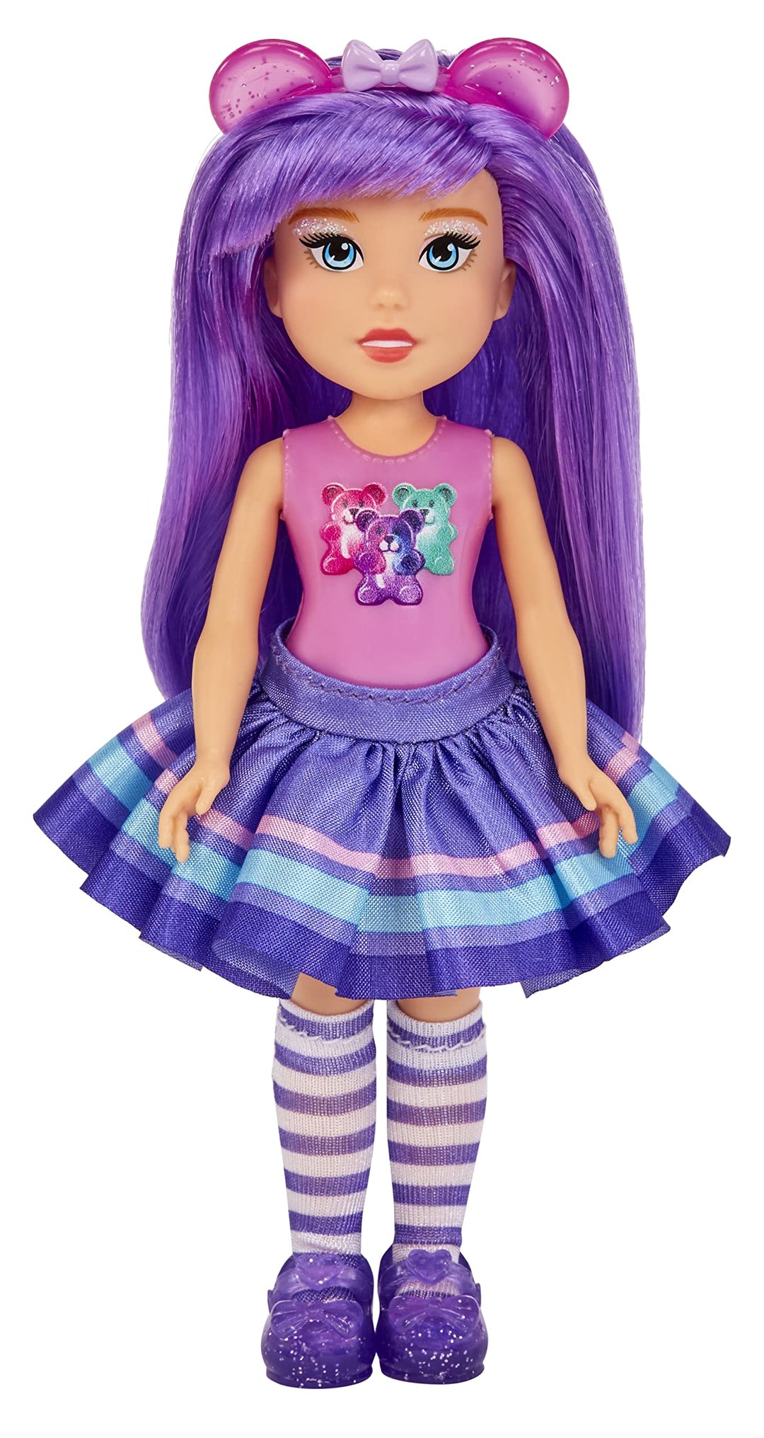 MGA Dream Bella Kleine Candy Prinzessin - Aubrey - Gummibärchen-Motiv mit Bonbonduft, 14 cm - Scratc