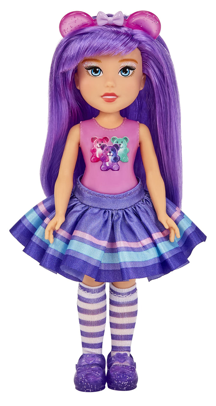 MGA Dream Bella Kleine Candy Prinzessin - Aubrey - Gummibärchen-Motiv mit Bonbonduft, 14 cm - Scratc