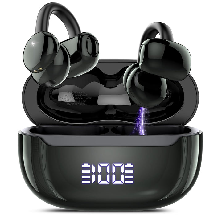 Open Ear Kopfhörer Bluetooth 5.4, Clip On Kopfhörer mit Innovatives Clip-Design, 48Std Spielzeit ohr