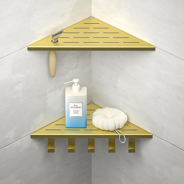 Eck-Duschregal Edelstahl 304,Eckregal Dusche 25.4cm,Duschablage Ecke für Badrenovierung,Eckablage Du