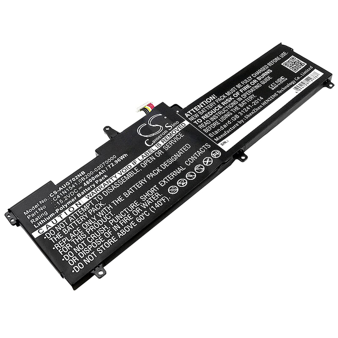 CS-AUG702NB Laptop Akkus 4800mAh Kompatibel mit [Asus] G702VM, G702VM-GC045T, G702VM-GC071T, G702VM-