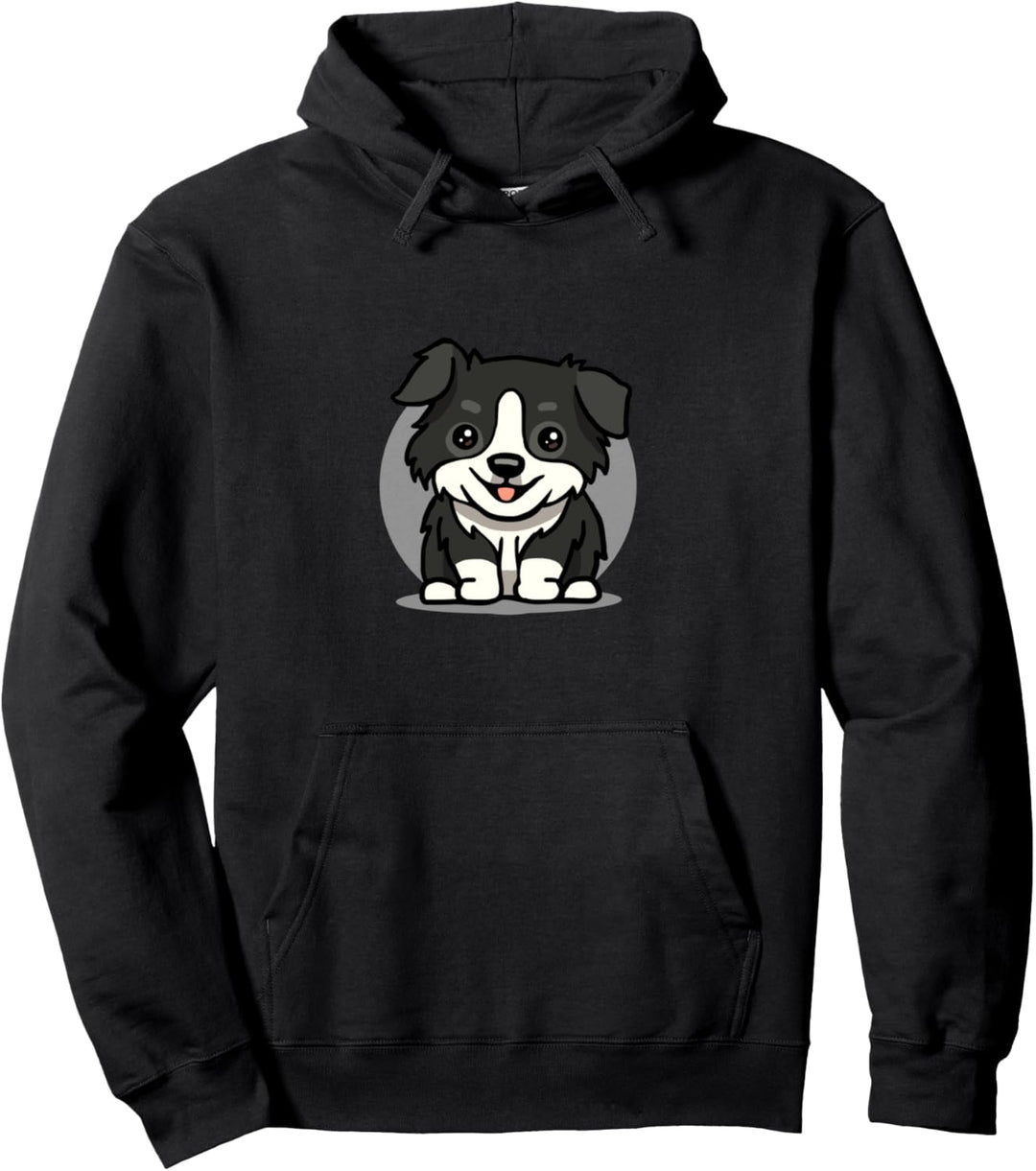 Cute Kawaii Border Collie Chibi Dog Lover Pullover Hoodie
