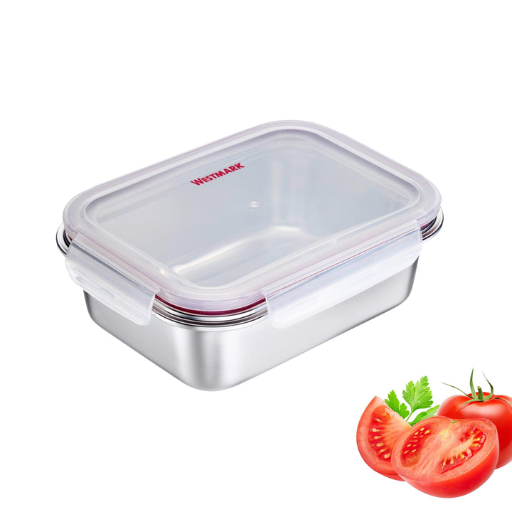 Westmark Edelstahl Lunchbox – Auslaufsichere Brotdose – Mikrowellen- & Ofenfest, BPA-frei – Bento Bo