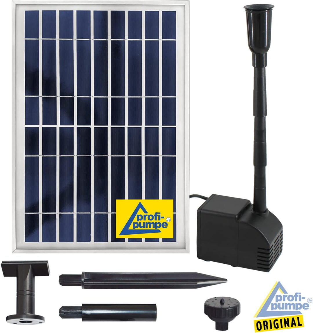 Amur SOLAR TEICHPUMPE SPRINGBRUNNEN SOLAR WASSERSPIEL Oslo 900 Solar-Teichpumpen-Set GARTENBRUNNEN S