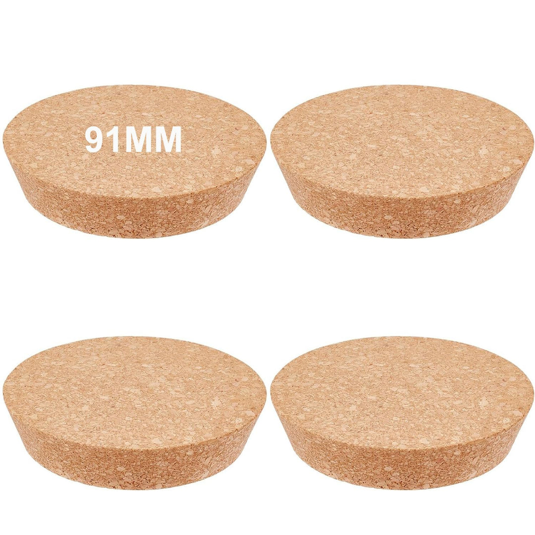 4 Stück 90mm Grosse Korken Konische Korkstopfen aus Holz Natürliche Weichholzkorken Ersatzkorken Run