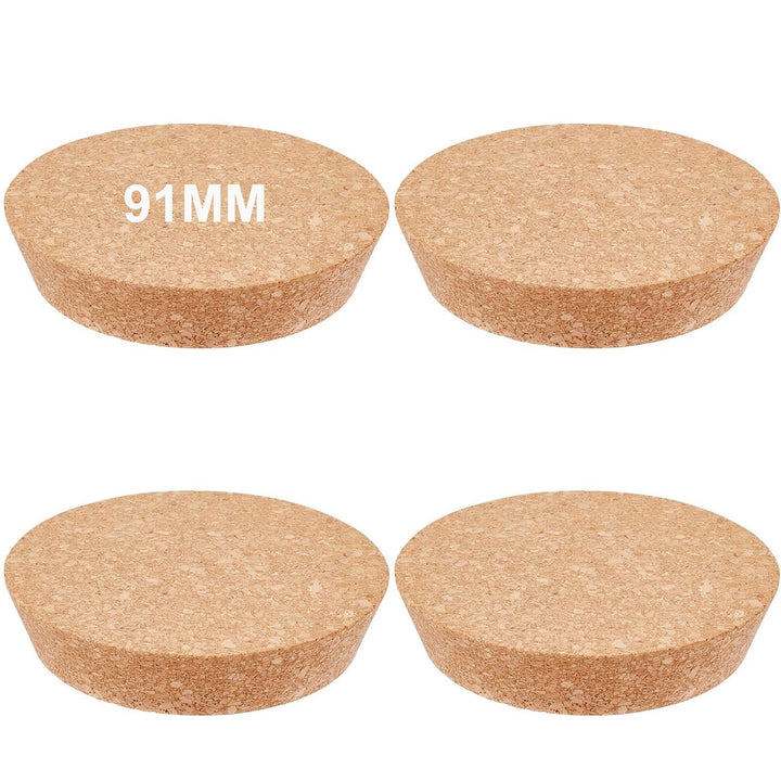 4 Stück 90mm Grosse Korken Konische Korkstopfen aus Holz Natürliche Weichholzkorken Ersatzkorken Run