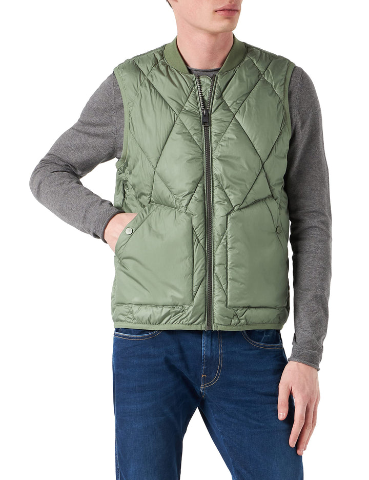 s.Oliver Herren Weste ärmellos L khaki/oliv, L khaki/oliv