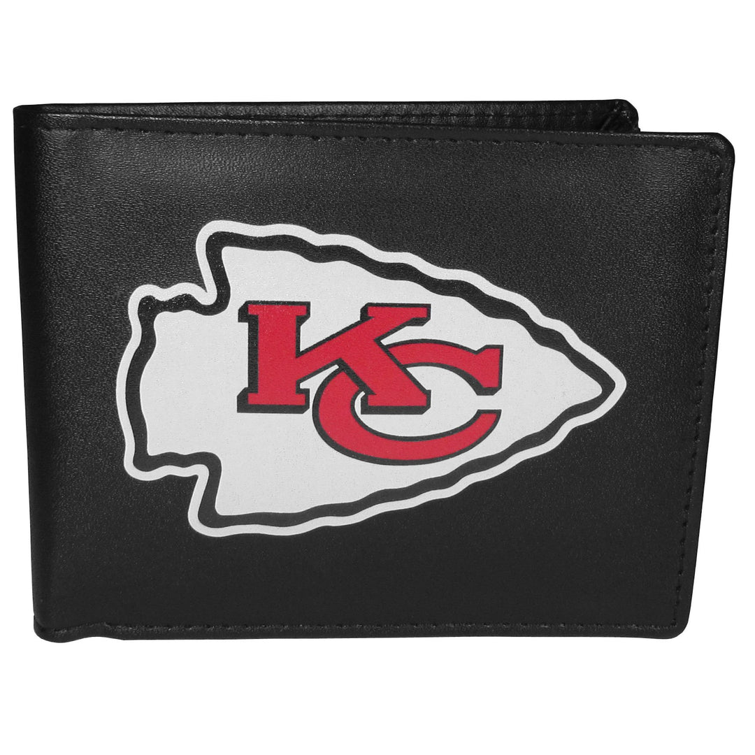 Siskiyou Sports Bi-fold Wallet Large Logo Kansas City Chiefs Einheitsgrösse Schwarz, Kansas City Chi