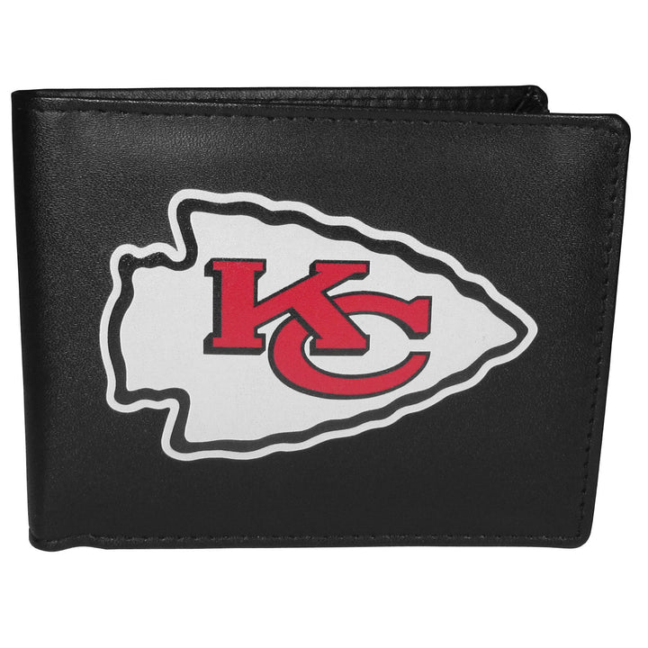 Siskiyou Sports Bi-fold Wallet Large Logo Kansas City Chiefs Einheitsgrösse Schwarz, Kansas City Chi