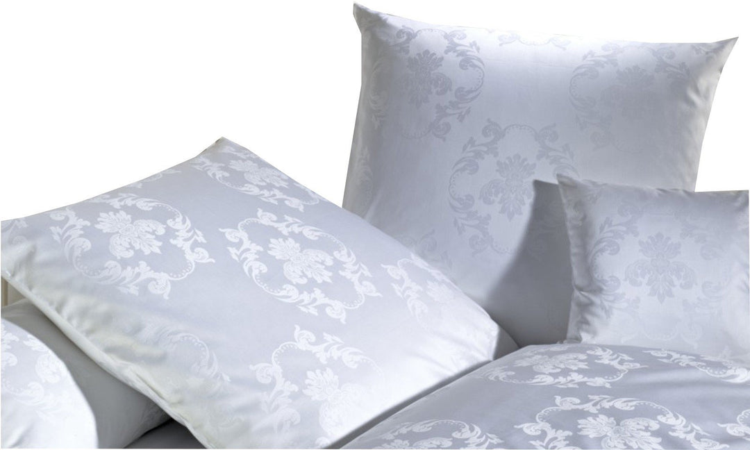 Curt Bauer Josephine 3737 Mako-Brokat-Damast Kissenbezug 80x80 0000-weiss 40x80 cm, 40x80 cm