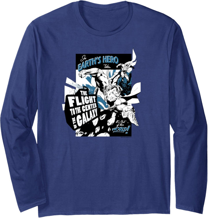 Superman Center of the Galaxy Langarmshirt