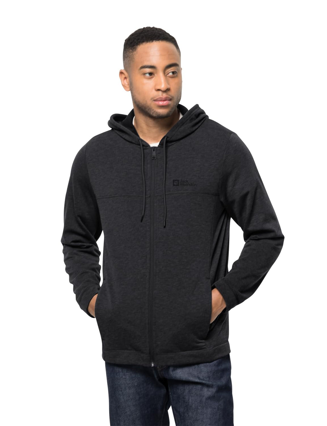 Jack Wolfskin Herren Waldsee Hooded JKT M Fleecejacke, Schwarz