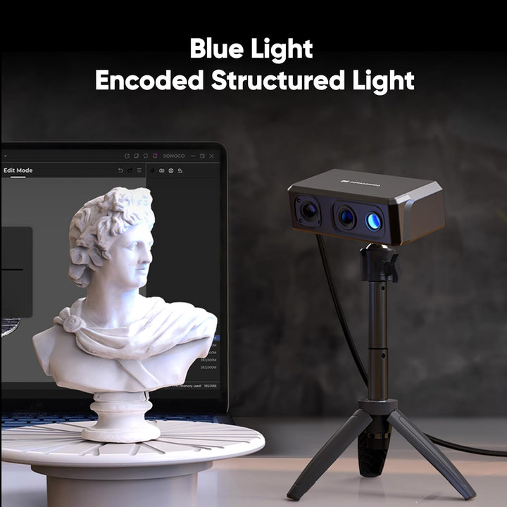 3DMakerpro Seal Lite Handheld-3D-Scanner für 3D-Drucker, 0,02 mm hohe Detailgenauigkeit, blitzschnel