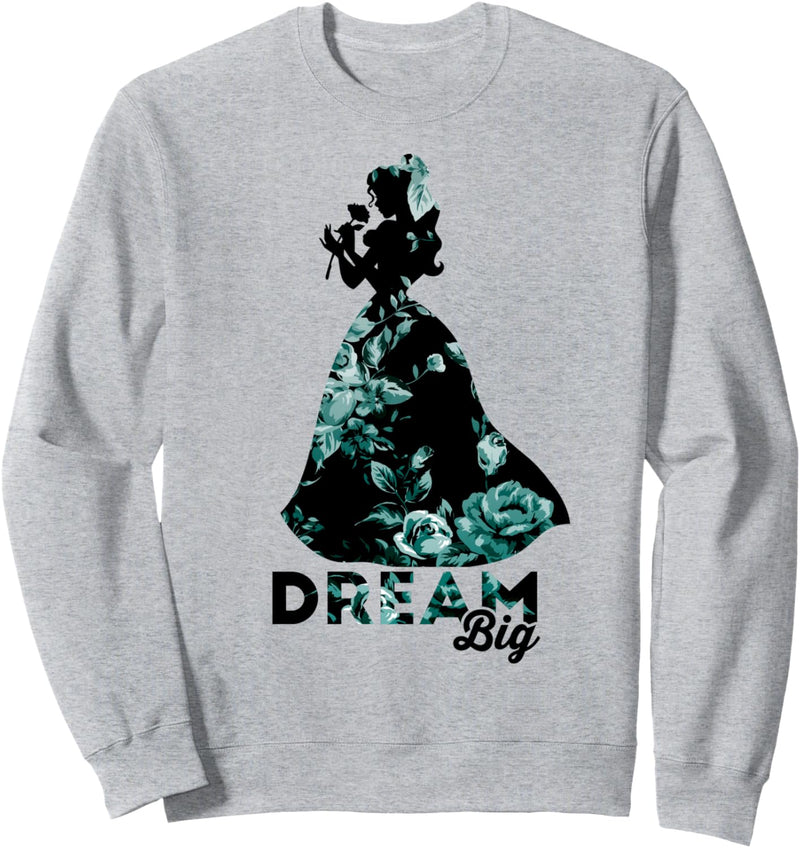 Disney Beauty And The Beast Bell Dream Big Silhouette Fill Sweatshirt