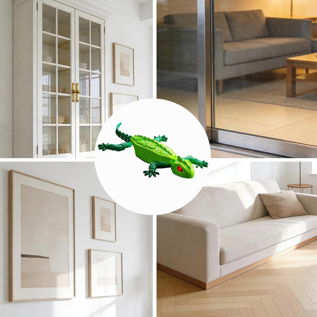 Wall Crawler Gecko, Remote Control Lizard Toy, Rechargeable LED Eyes Gecko | Strong Suction Climbing