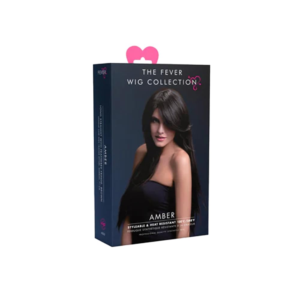 Fever Amber Wig Schwarz, Schwarz