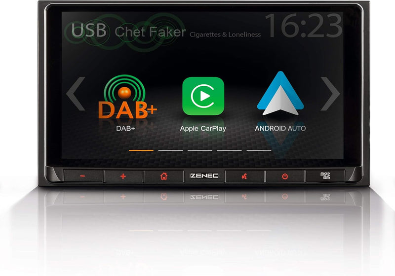 ZENEC Z-N528: 2-Din Autoradio/Infotainer, Multimediasystem mit 17,1 cm / 6,75“ Touchscreen, DAB+, Bl