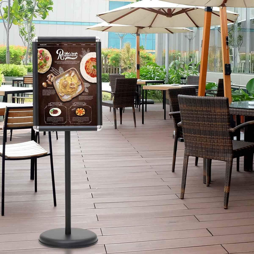 GOPLUS Infoständer Höhenverstellbar, Plakatständer Drehbar, Informationsständer DIN A3/A4, Präsentat