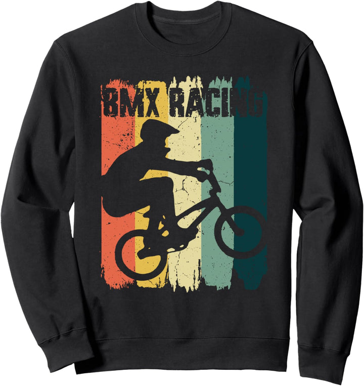 BMX Rennsport Retro Vintage BMX Fahrrad Motocross Biker Sweatshirt