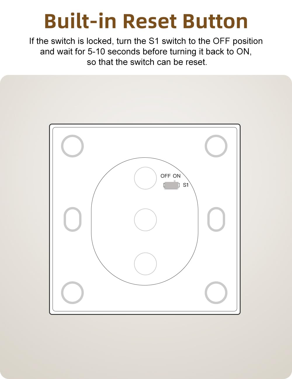 Maxcio Wlan Rolladenschalter mit Prozentfunktion, 80 x 80mm Smart Rolladensteuerung, Kompatibel mit