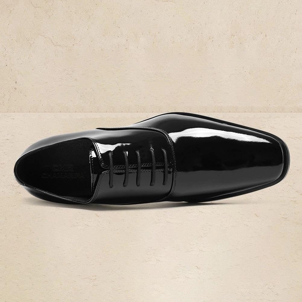 CHAMARIPA Elevator Schuhe Herren | Business Lederschuhe mit Unsichtbarer Erhöhung | Bis zu 9cm Höhen