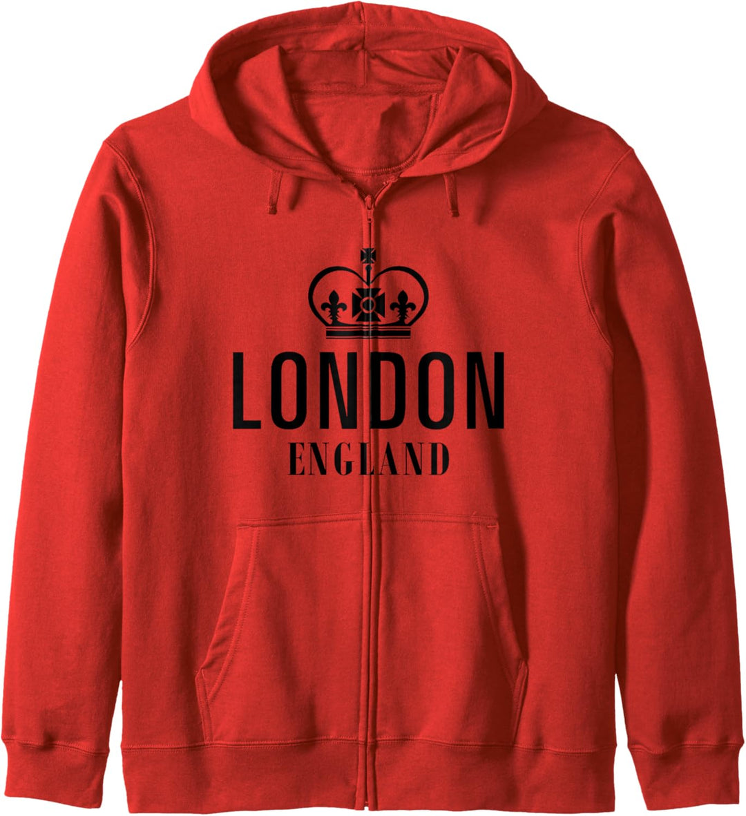 Enjoy Wear London England T-Shirts, Royal London Crown Graphic Kapuzenjacke