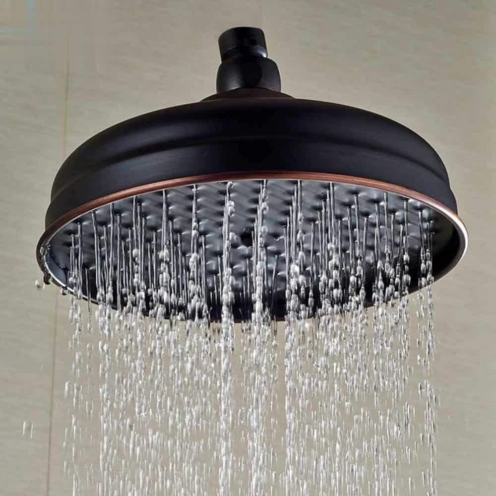 AFUDER Antik Messing rund 8 Zoll Regenduschkopf Badzubehör Ersatzduschkopf Duschkopf Regendusche (St