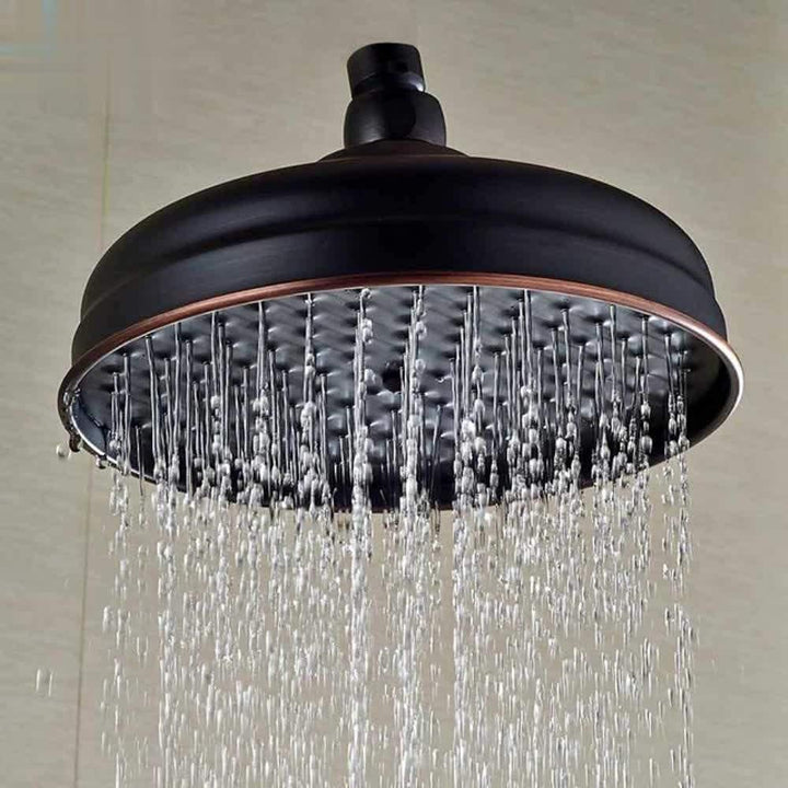 AFUDER Antik Messing rund 8 Zoll Regenduschkopf Badzubehör Ersatzduschkopf Duschkopf Regendusche (St