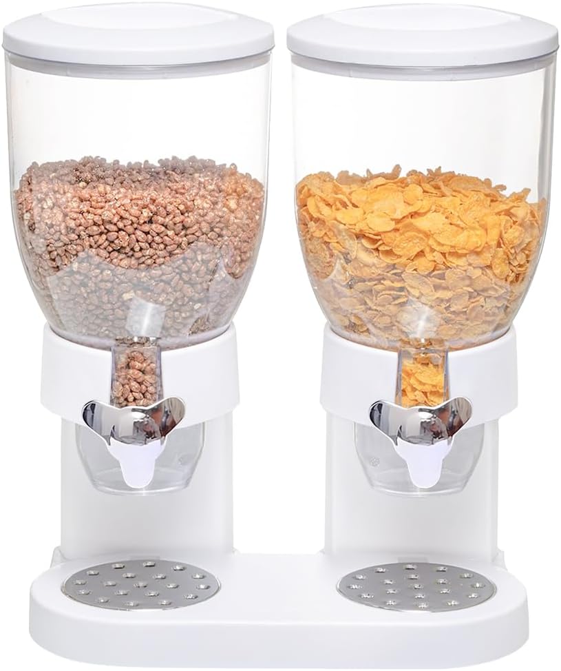Müslispender doppelt, mit Portionierer, Cornflakes & Süssigkeiten, Cerealienspender, Cornflakes Spen